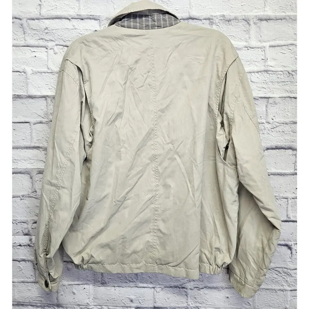 London Fog Bomber Jacket Breathable Mesh Lining, Size M Vintage Grandpa Core EUC
